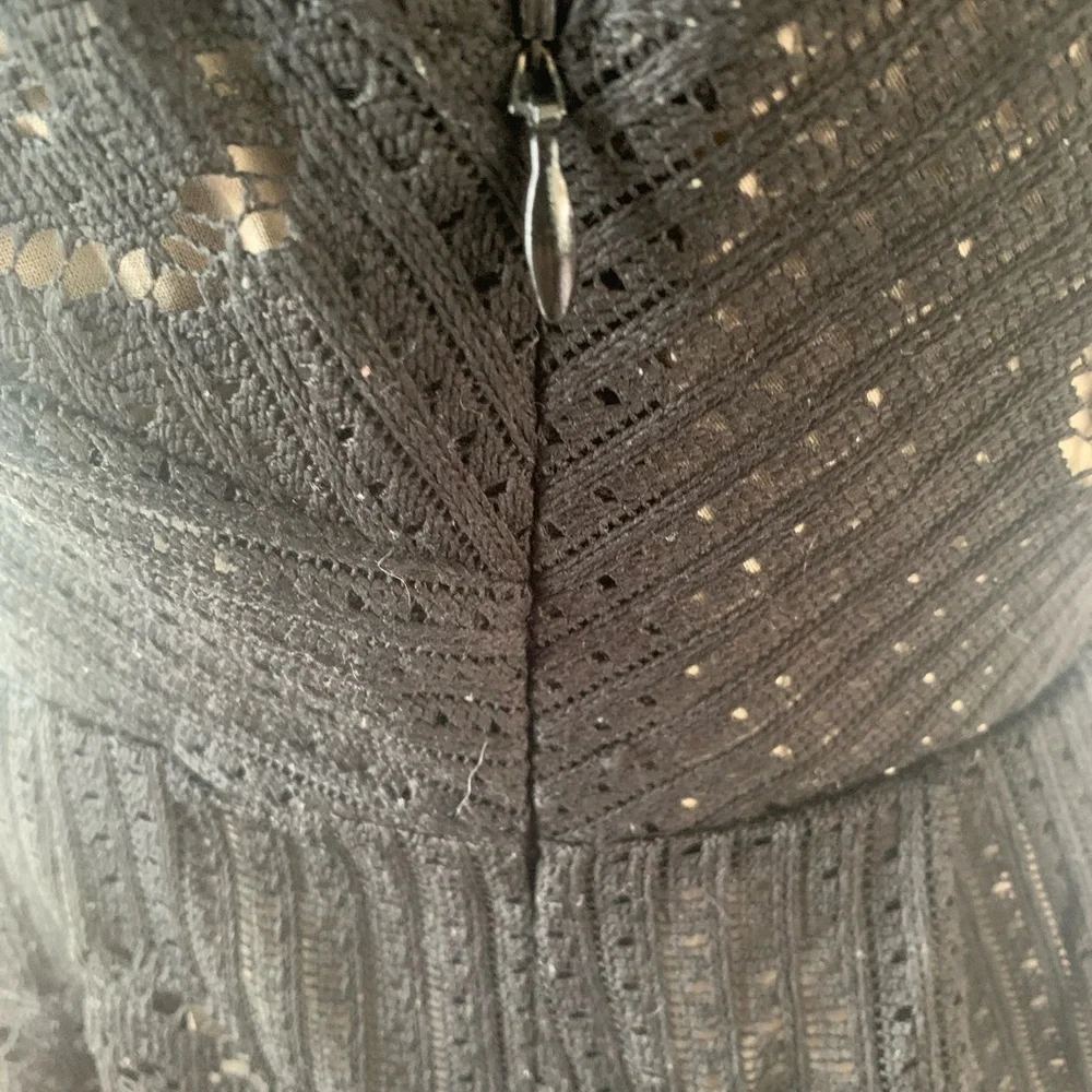 Free People Rocco Black Lace Mini Dress with Nude Liner. Womens Size 2 NWOT - Picture 9 of 16